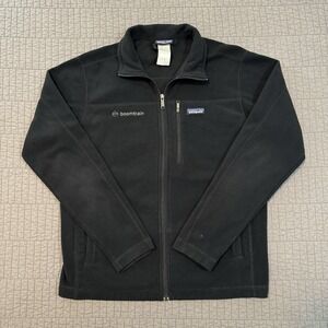 Patagonia Jacket Men Medium Black Micro D Fleece Full Zip Outdoor Hiking Camping